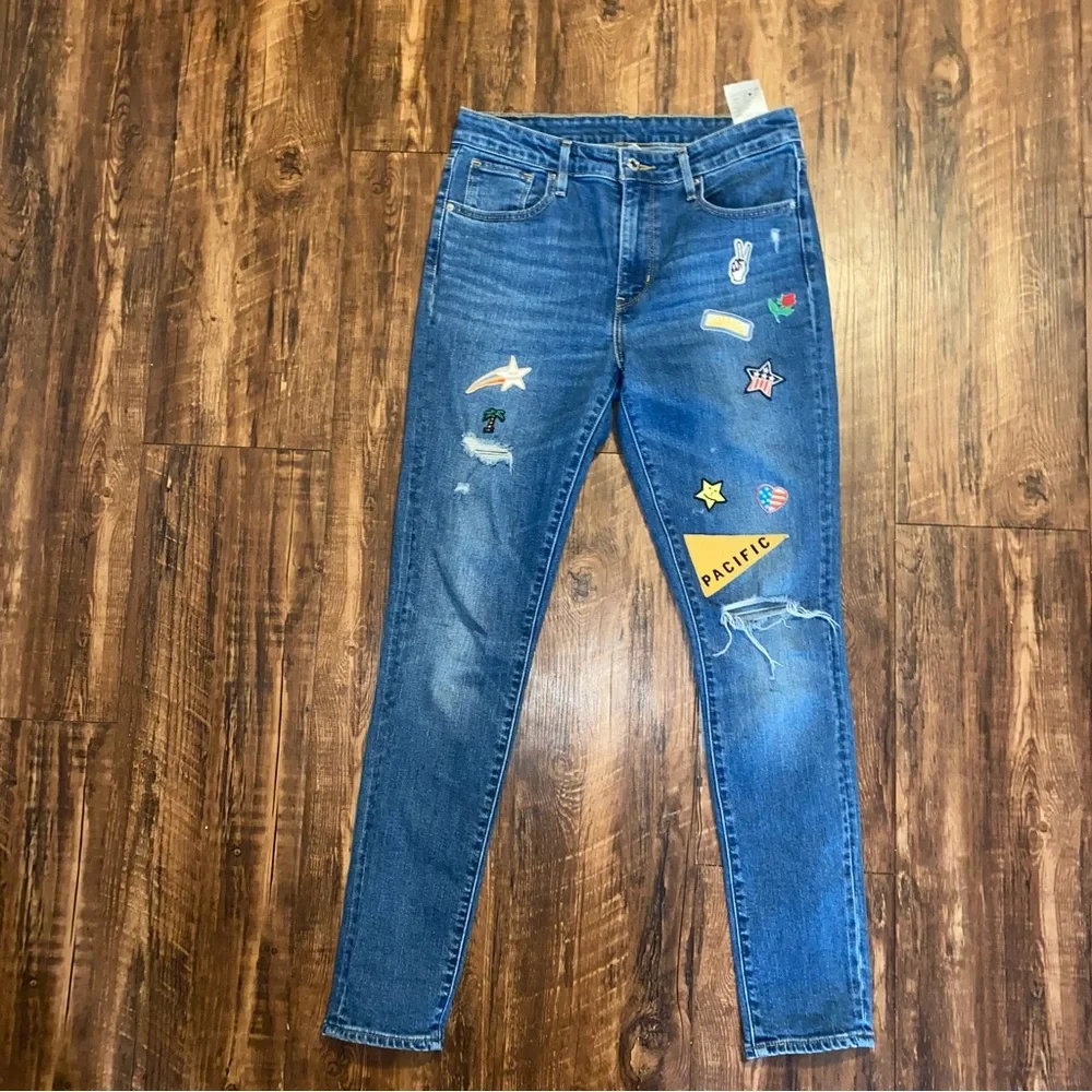 Levi’s Montana Sky Riders‎ Patches Skinny Jeans Size 29